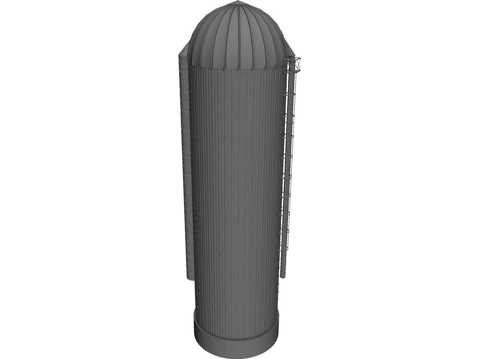 Grain Silo 3D Model main preview