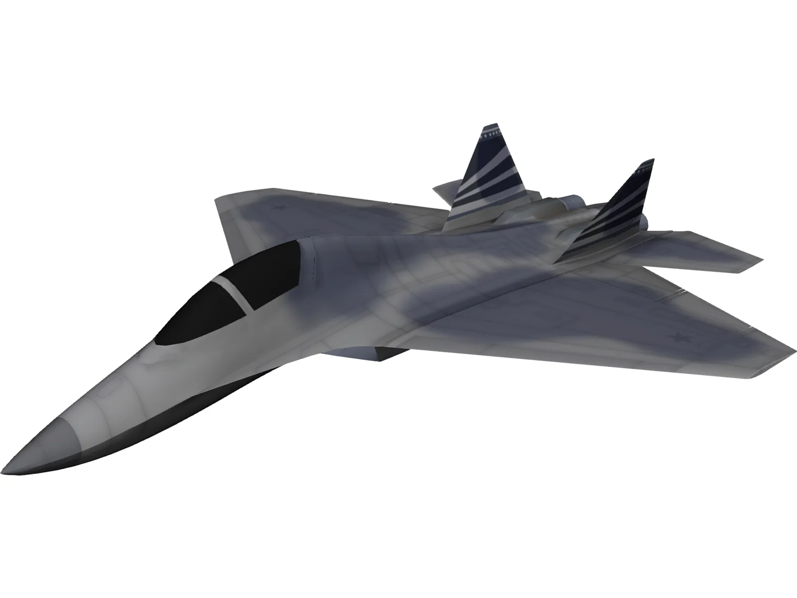 X-38 Gen 5 Fighter Concept 3D Model main preview