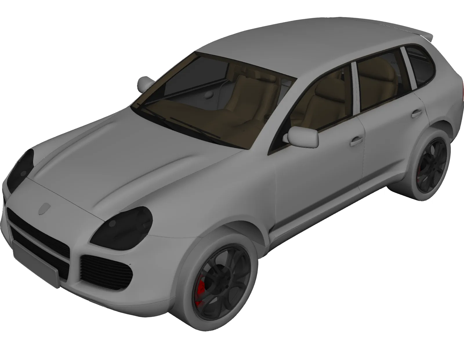 Porsche Cayenne (2004) 3D Model main preview