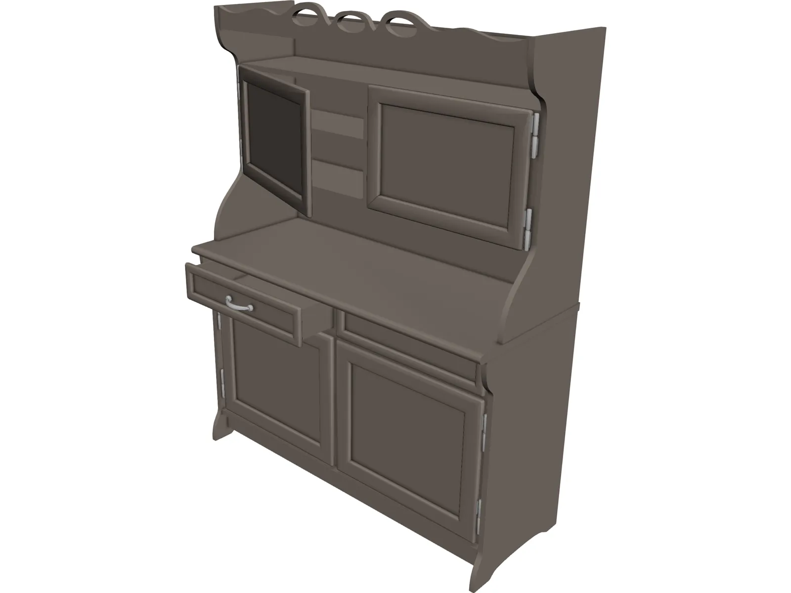Cabinet Old 3D Model main preview