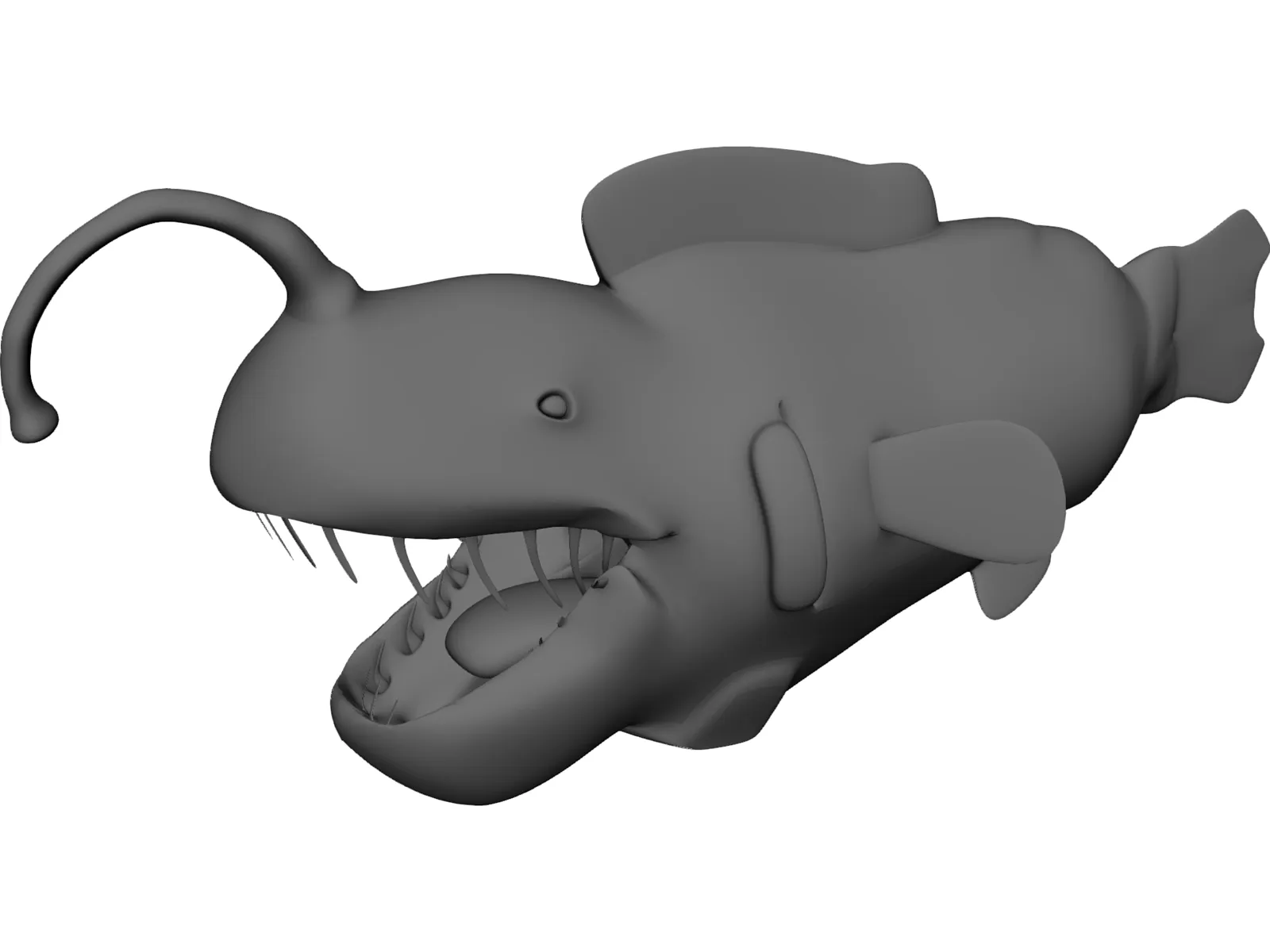Angler Fish 3D Model main preview