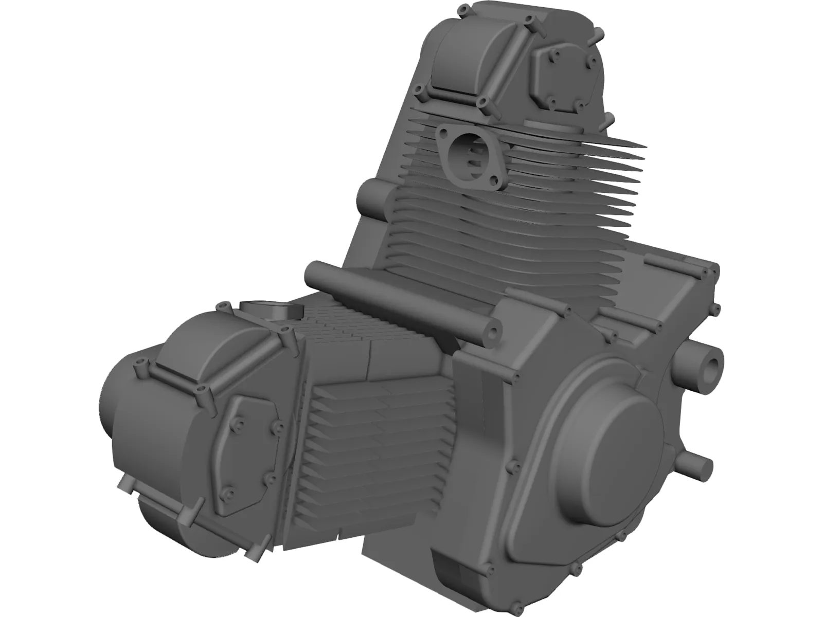 Ducati 900ss Motorcycle Engine 3D Model main preview