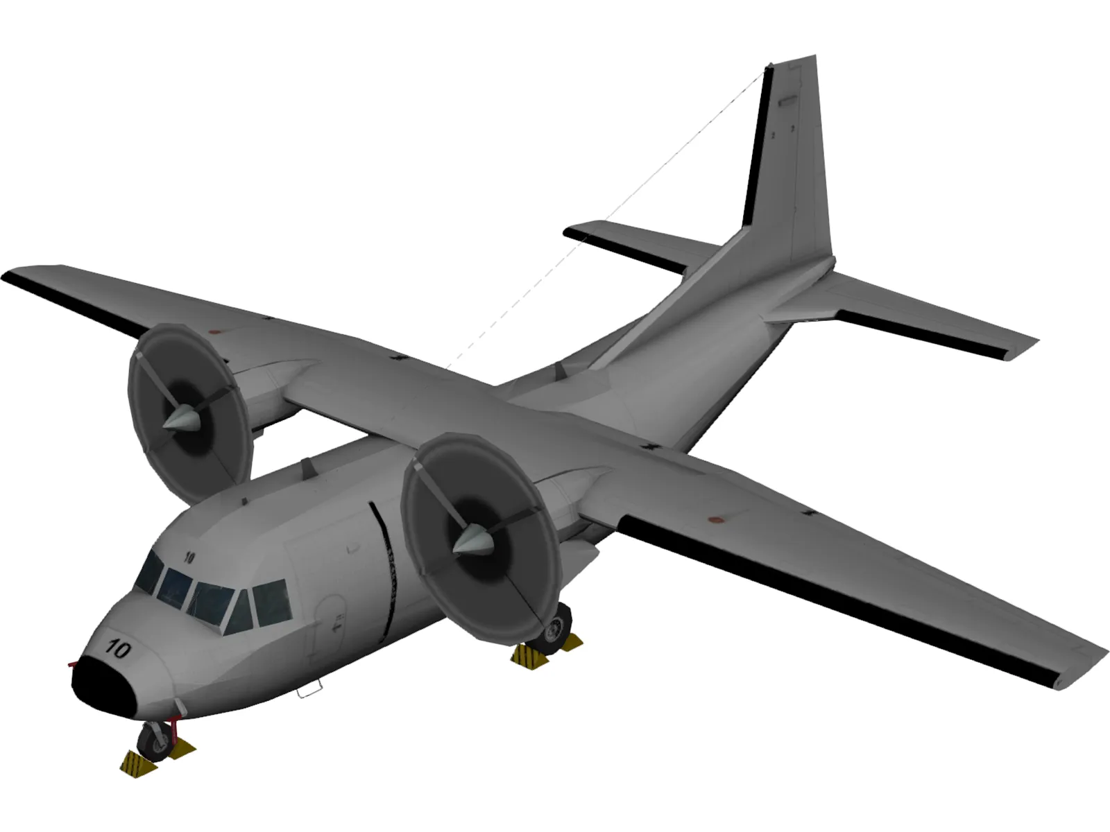 CASA C212-200 Aviocar 3D Model main preview