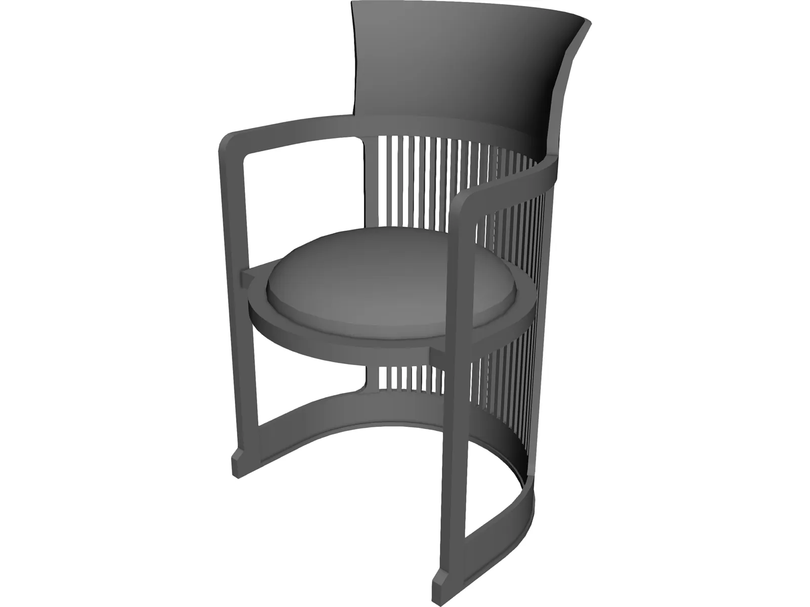 Chair Dinning Room 3D Model main preview