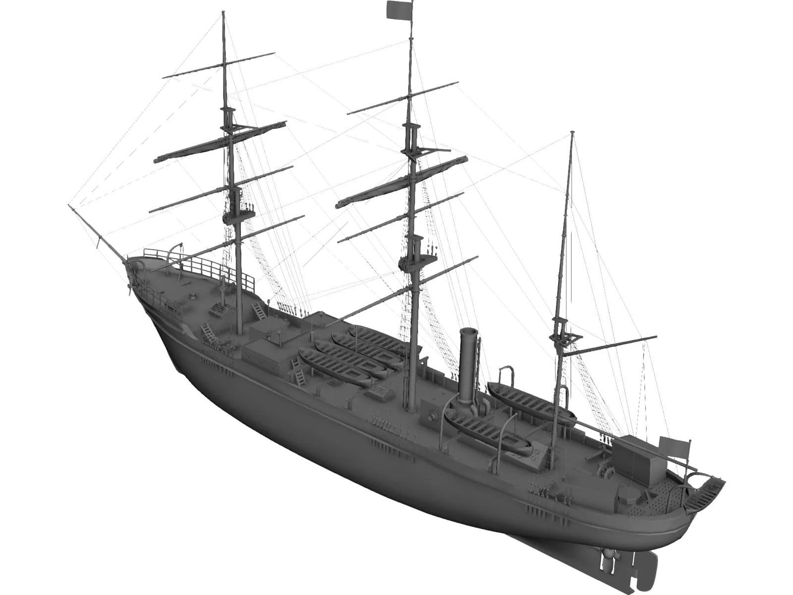 Discovery 1901 3D Model main preview