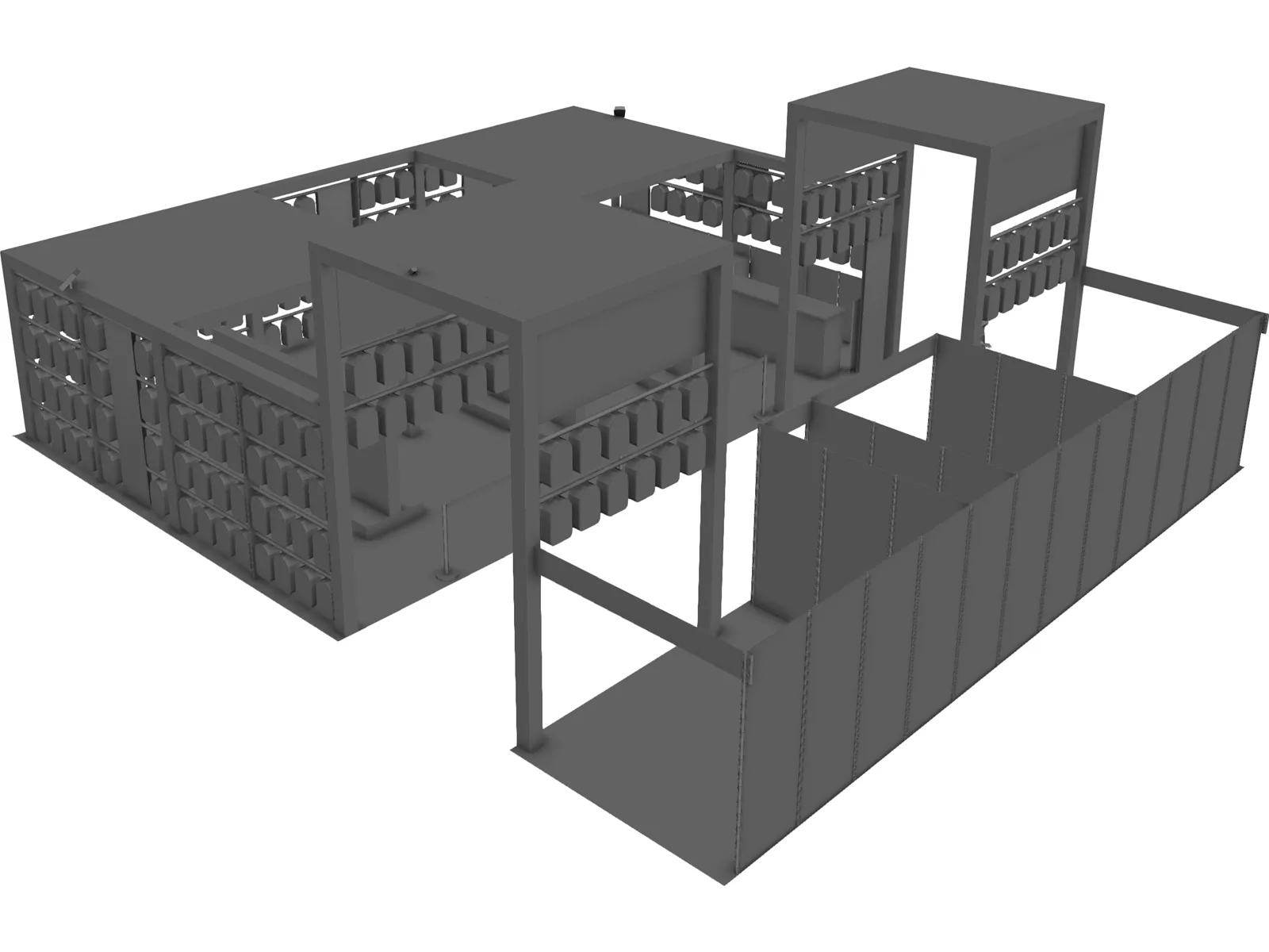 Exhibition Stand 3D Model main preview
