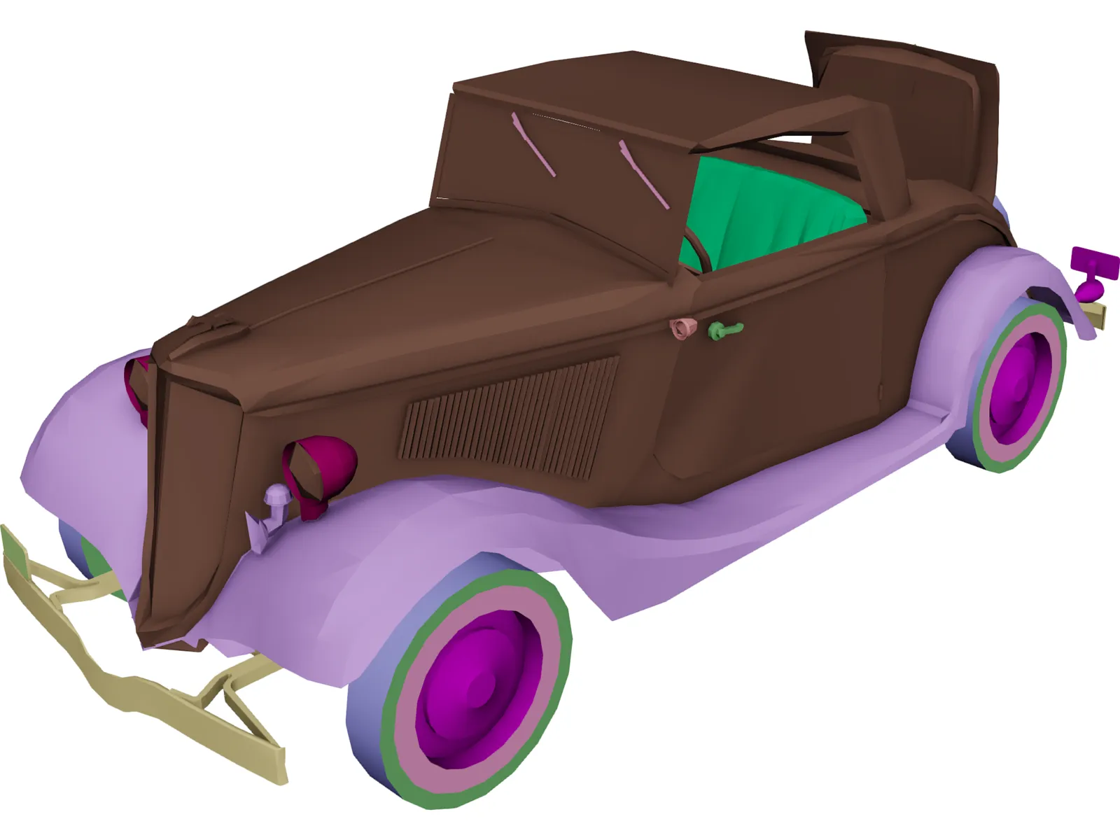 Ford V8 3D Model main preview