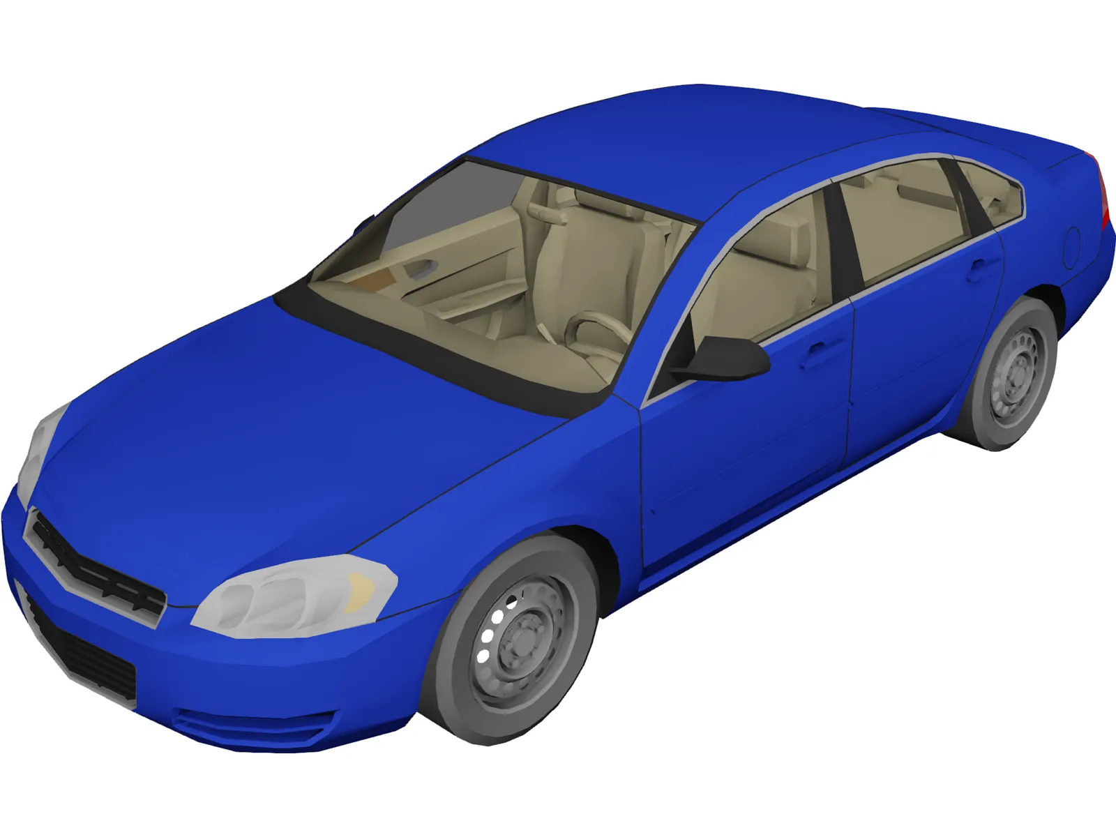 Chevrolet Impala (2006) 3D Model main preview