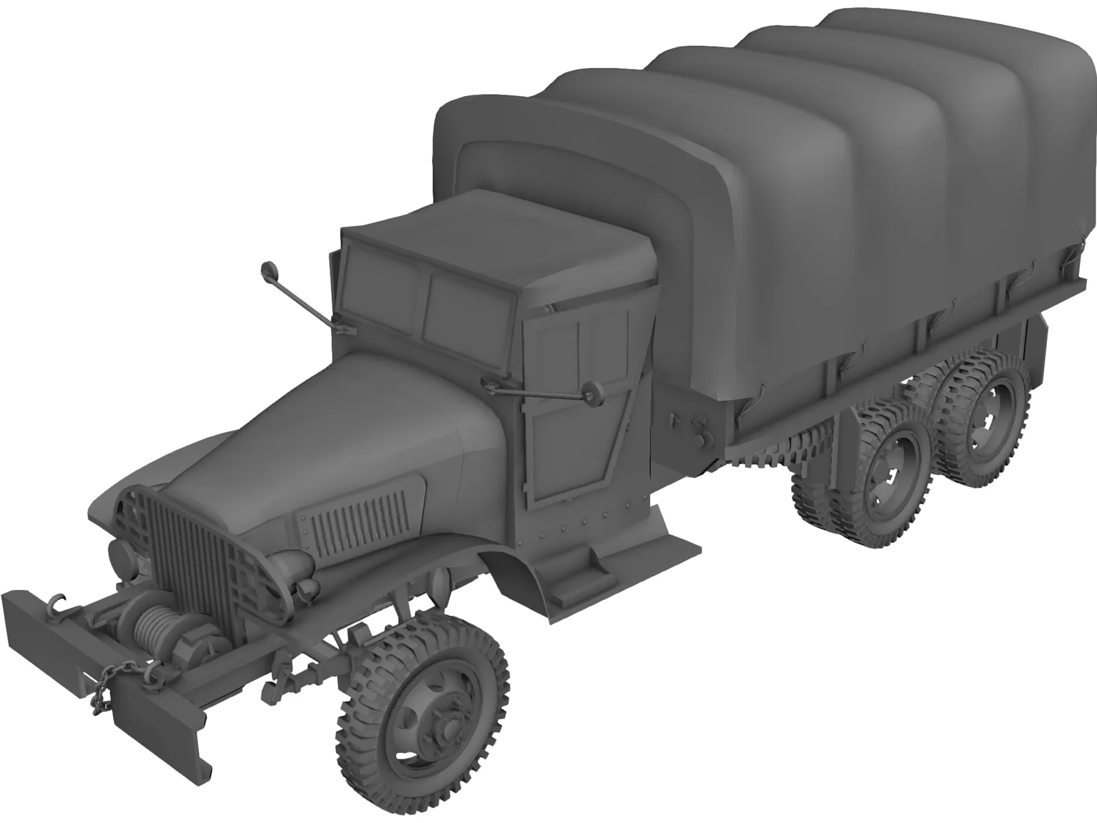 GMC Cckw 353 3D Model main preview