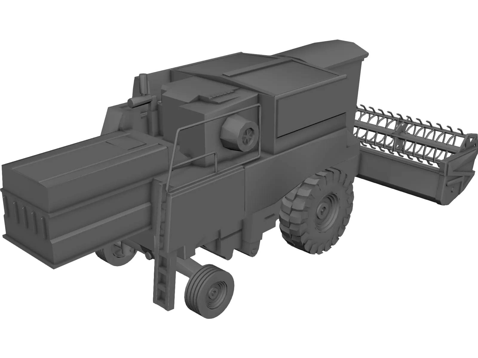 Harvester 3D Model main preview