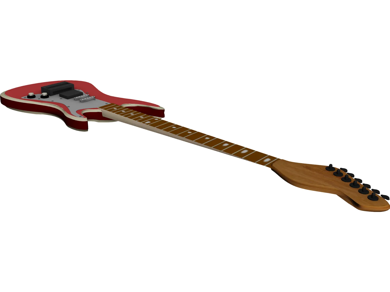 Guitar 3D Model main preview
