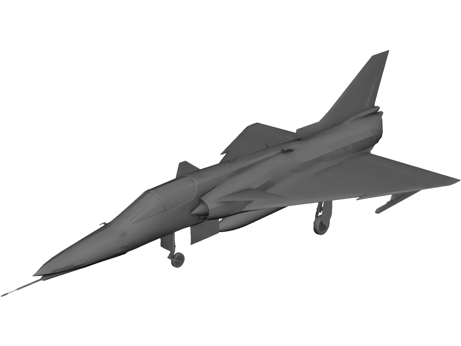 IAI Kfir C7 3D Model main preview