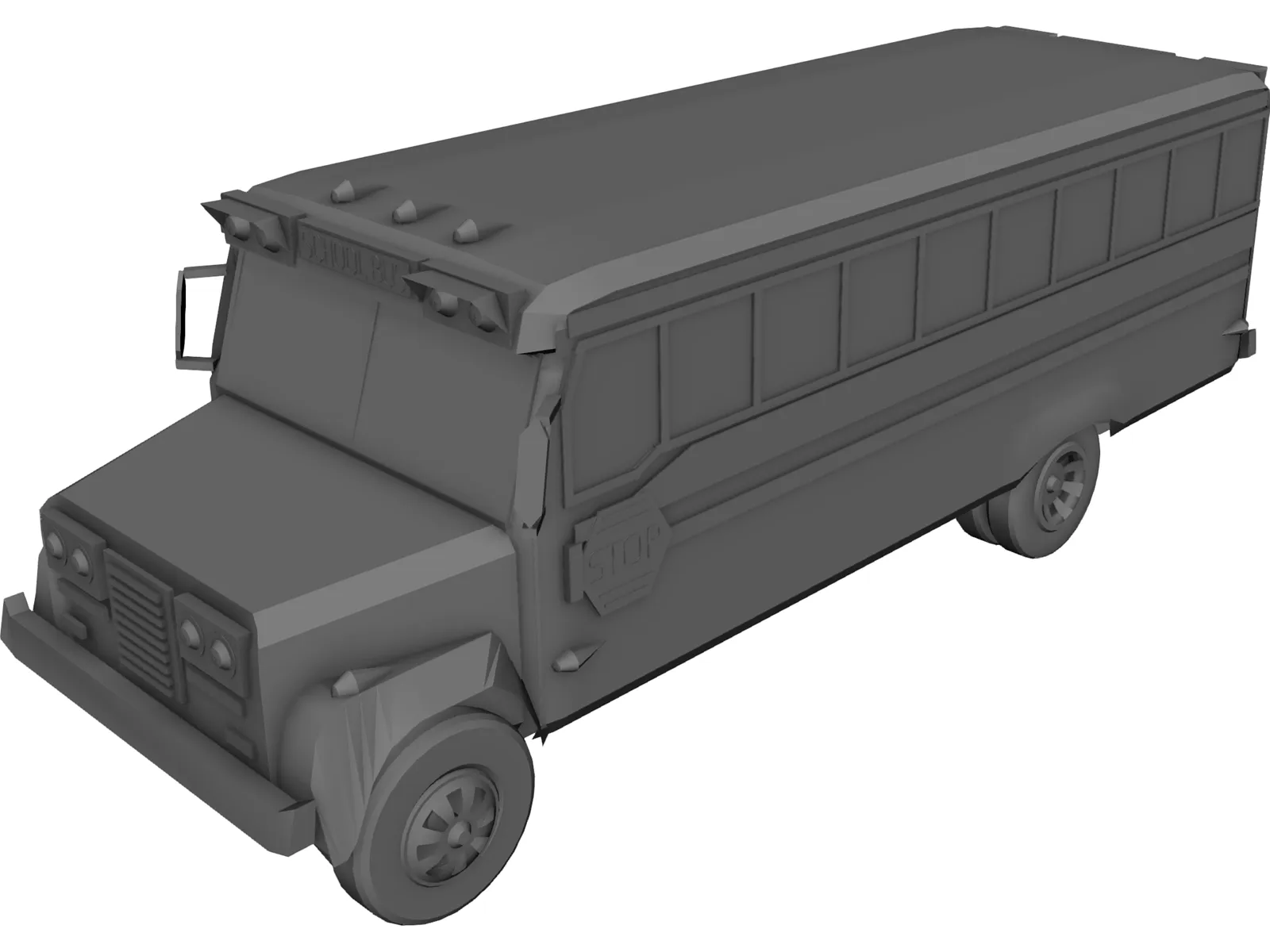 Bus 3D Model main preview