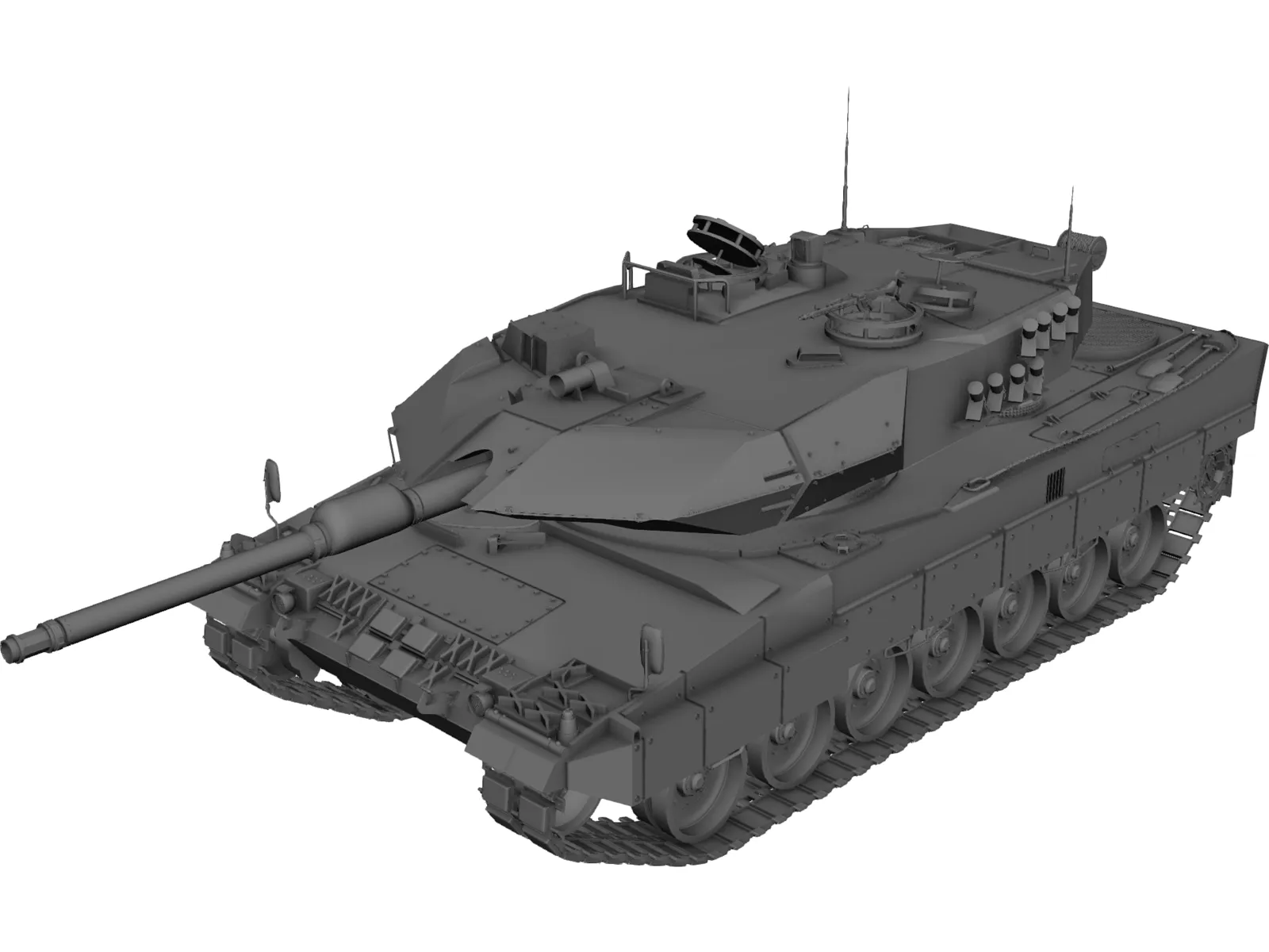 Leopard II 3D Model main preview