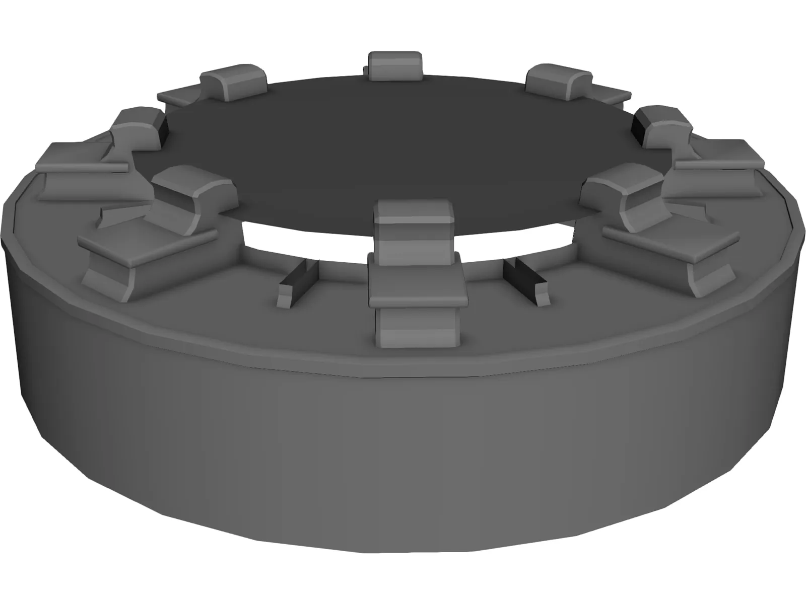Base Colomn 3D Model main preview