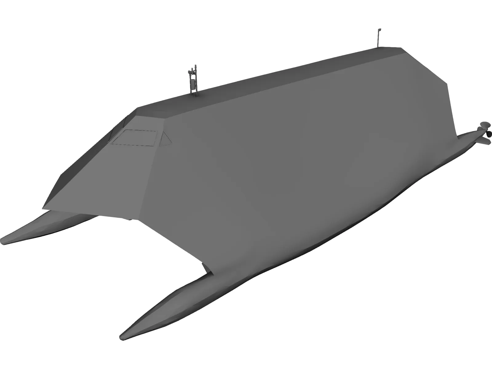 Lockheed Sea Shadow 3D Model main preview