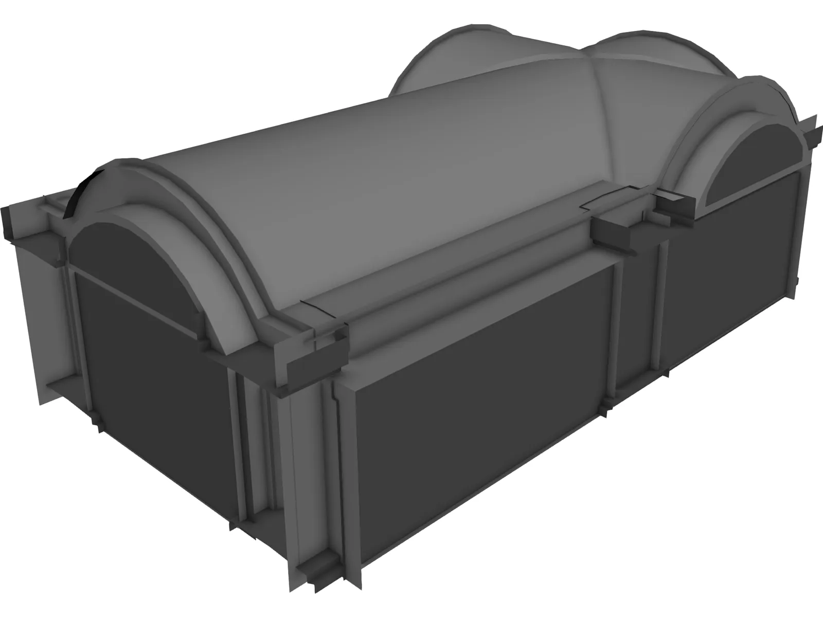 Building Temple 3D Model main preview