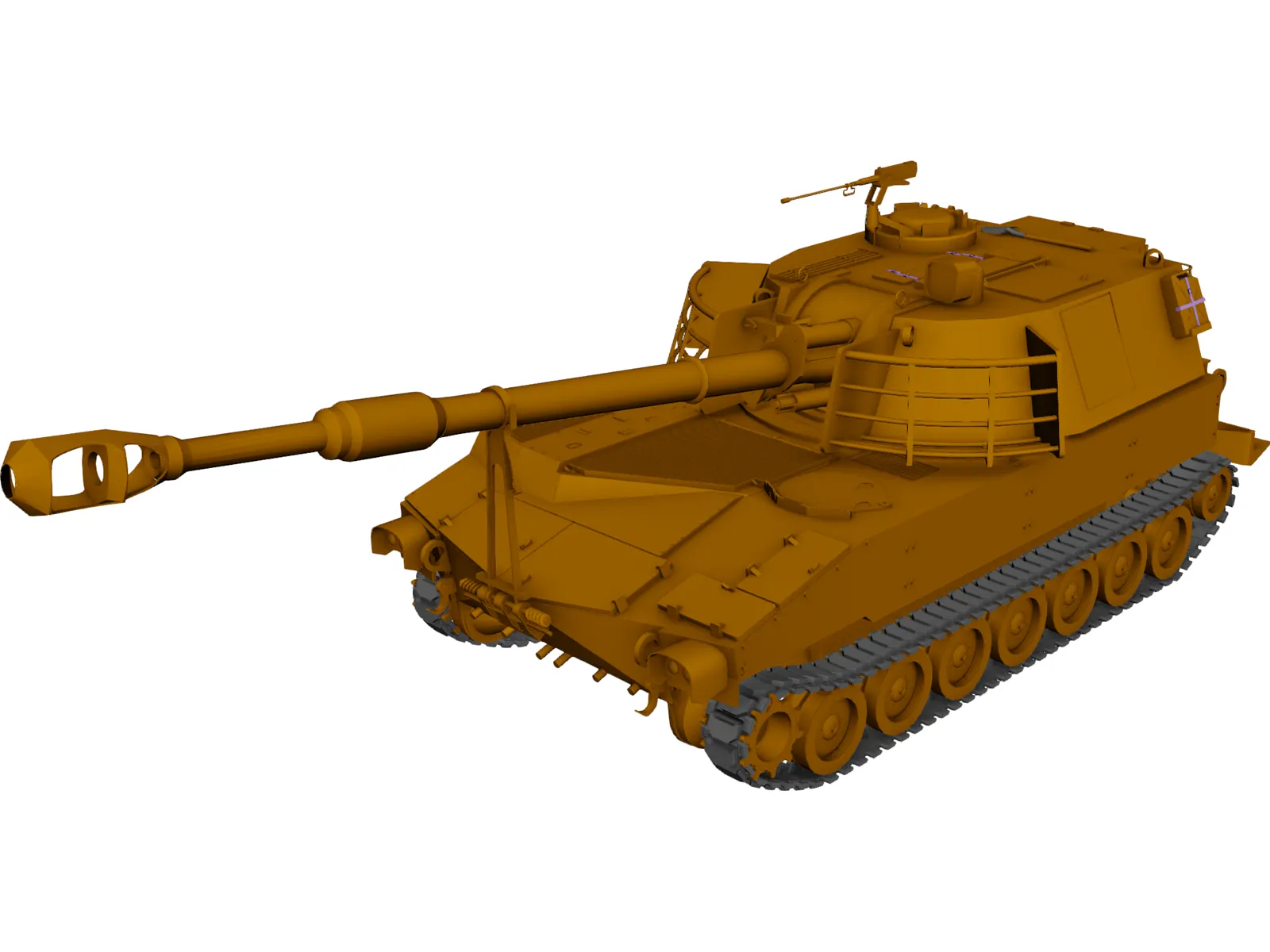 M-109 3D Model main preview