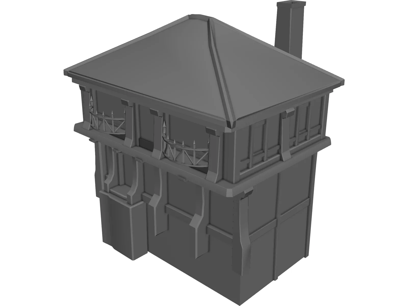 House 3D Model main preview