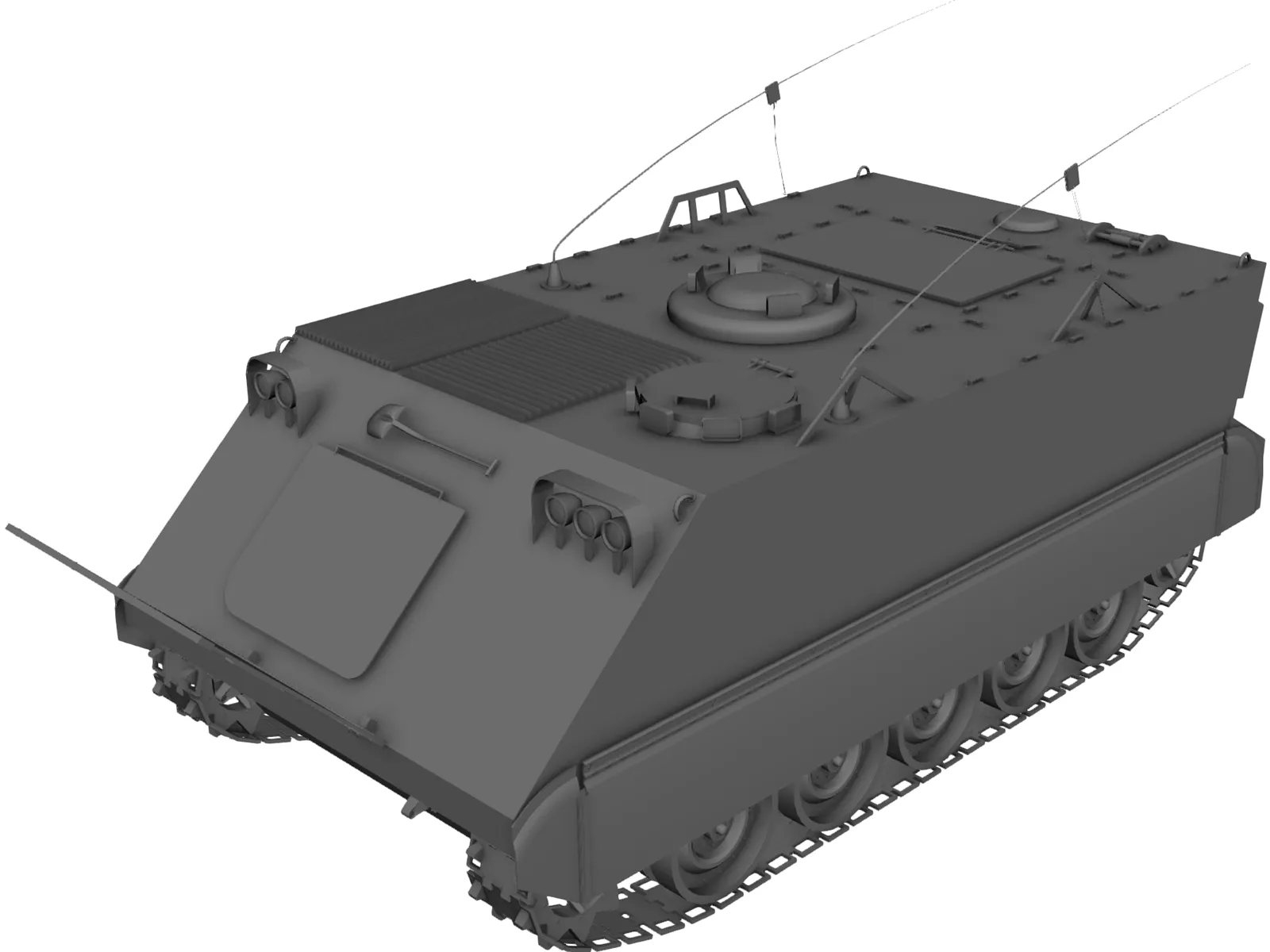 M-113 3D Model main preview