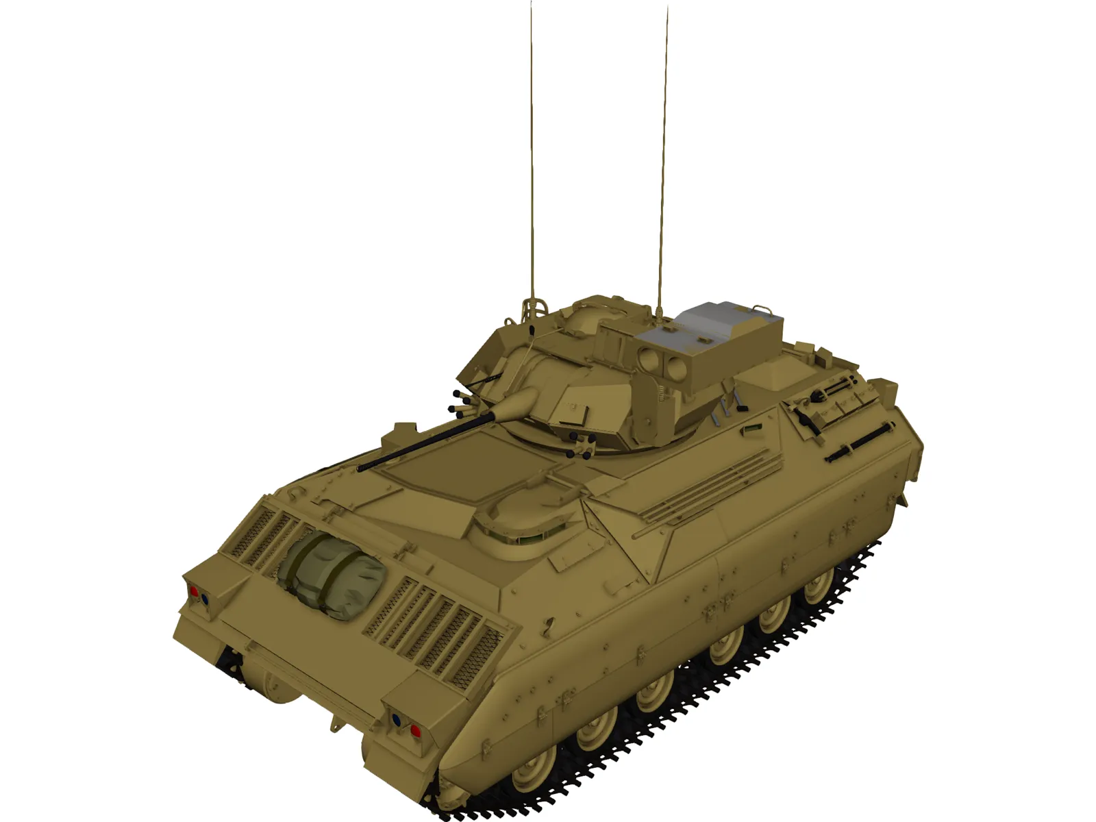 M2AB Infantry 3D Model main preview