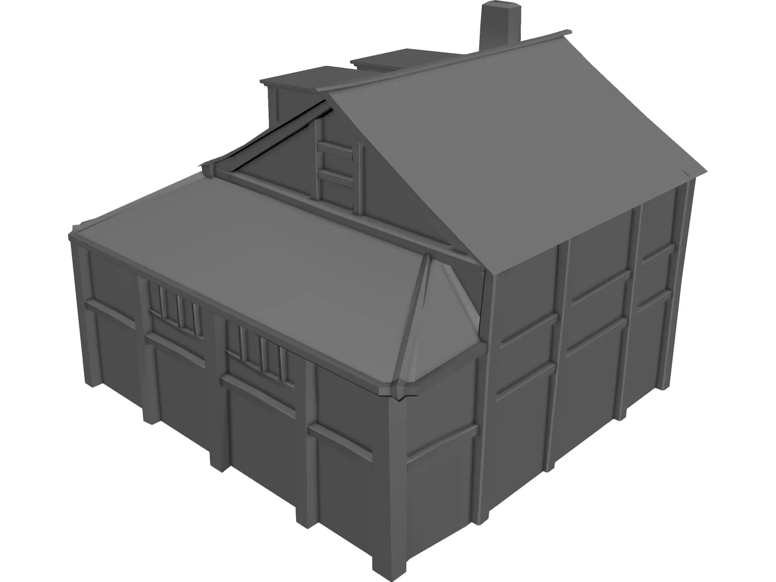House 3D Model main preview