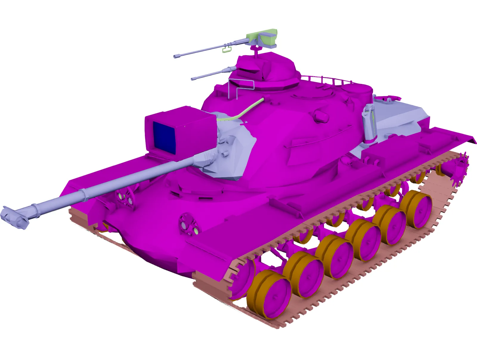 M48 A3 Patton 3D Model main preview