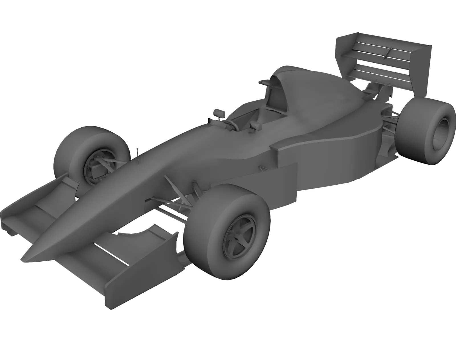 F1 McLaren MP4/8 3D Model main preview