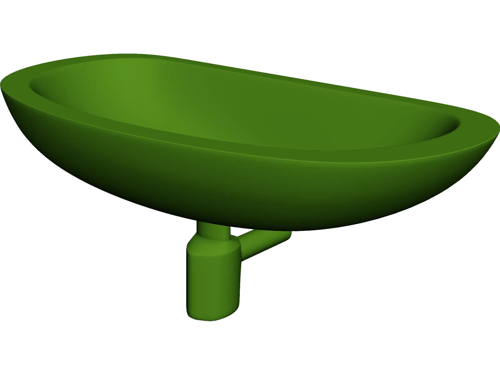 Wash Bowl 3D Model main preview