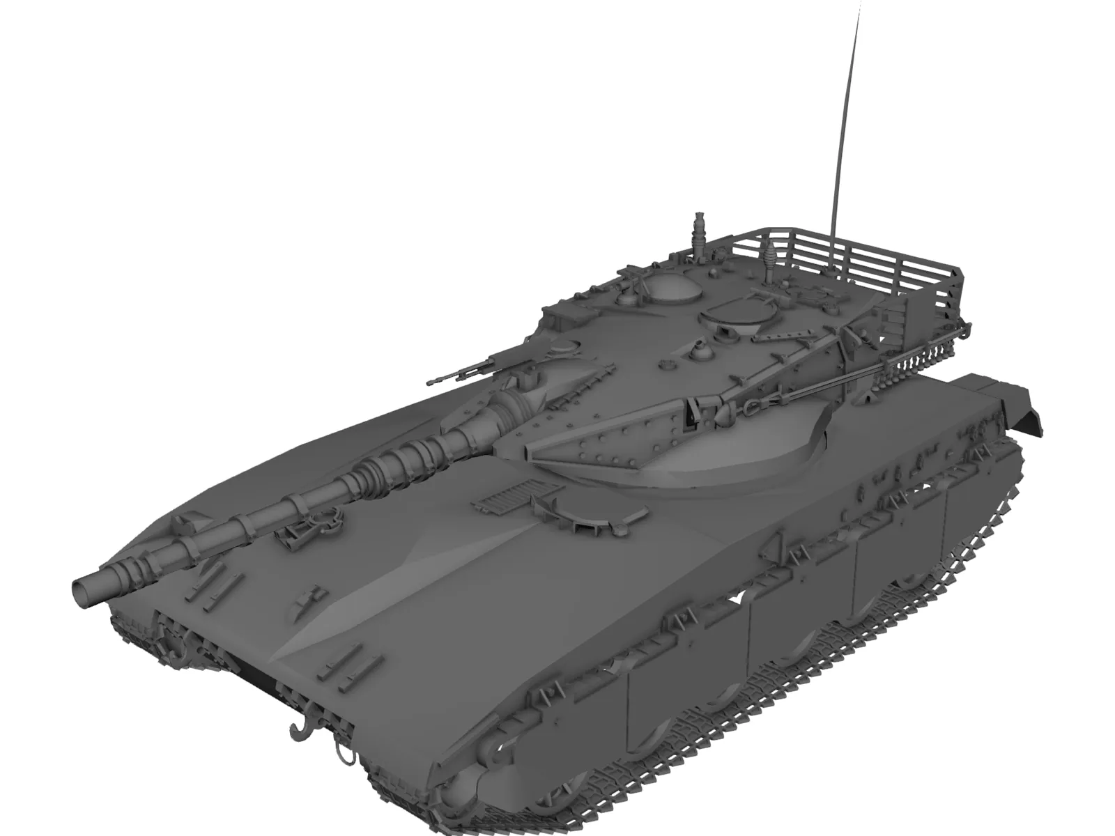 Merkava 3D Model main preview