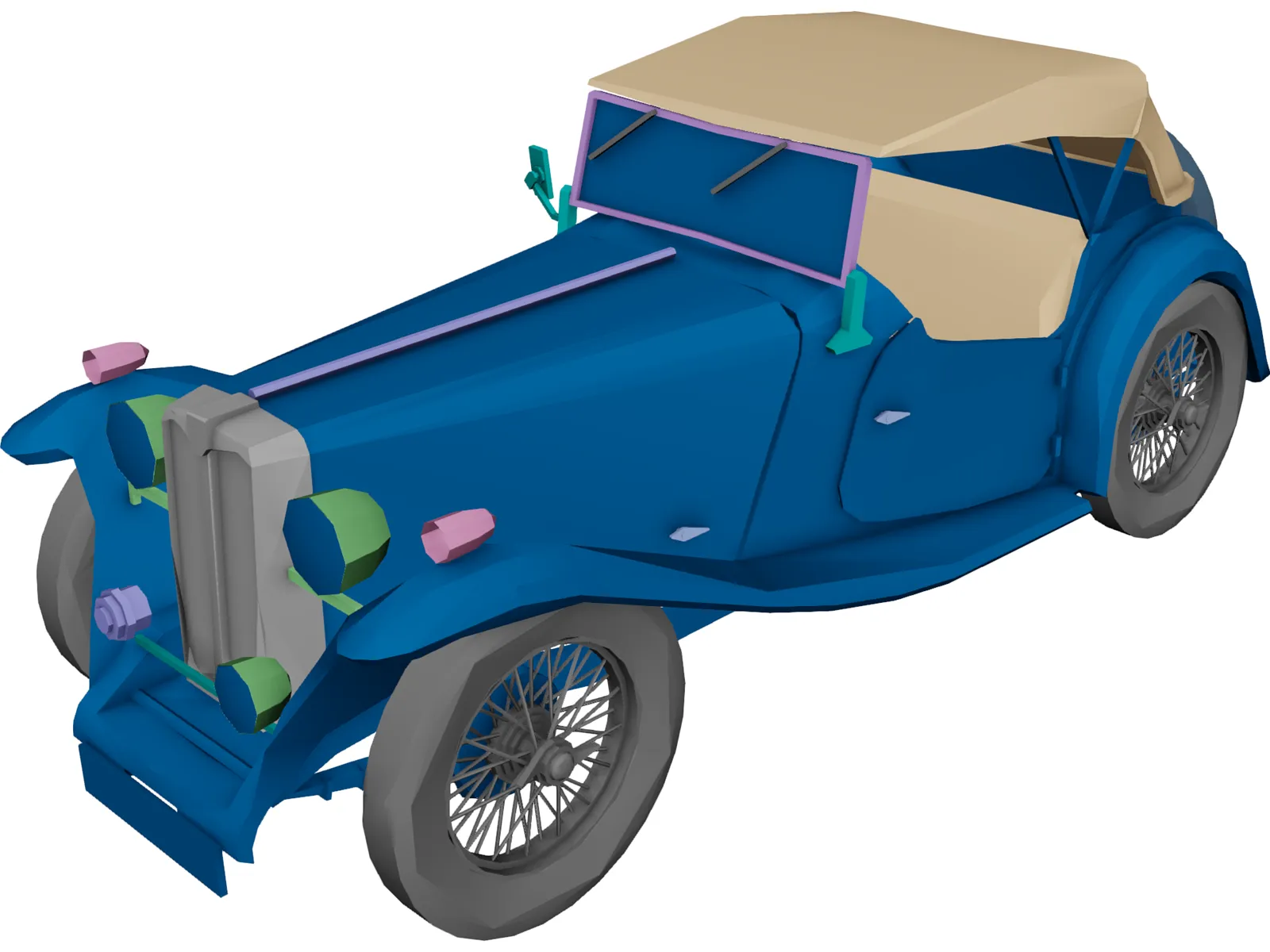 MG TC 3D Model main preview