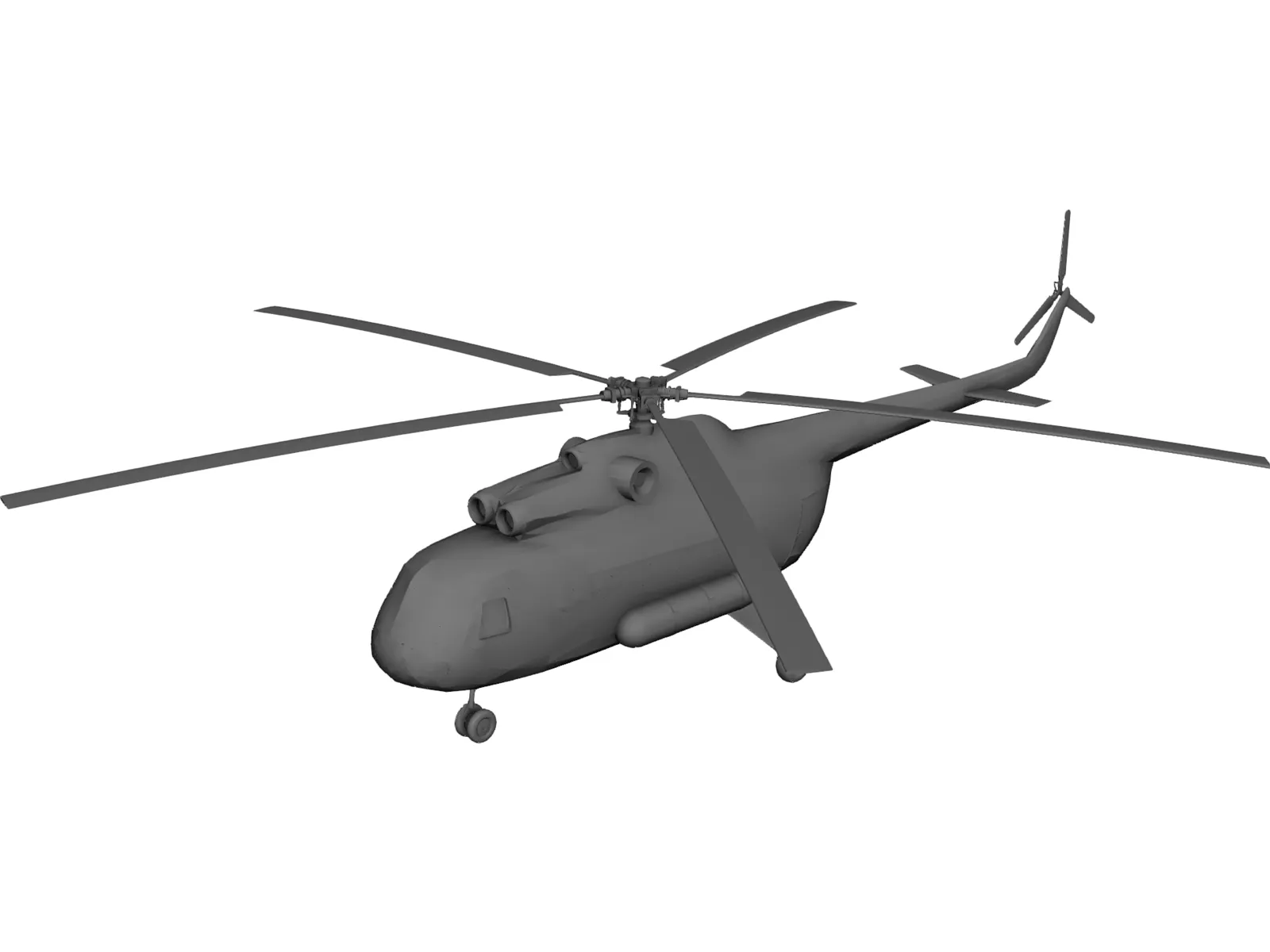 Mil Mi-8P Hip 3D Model main preview