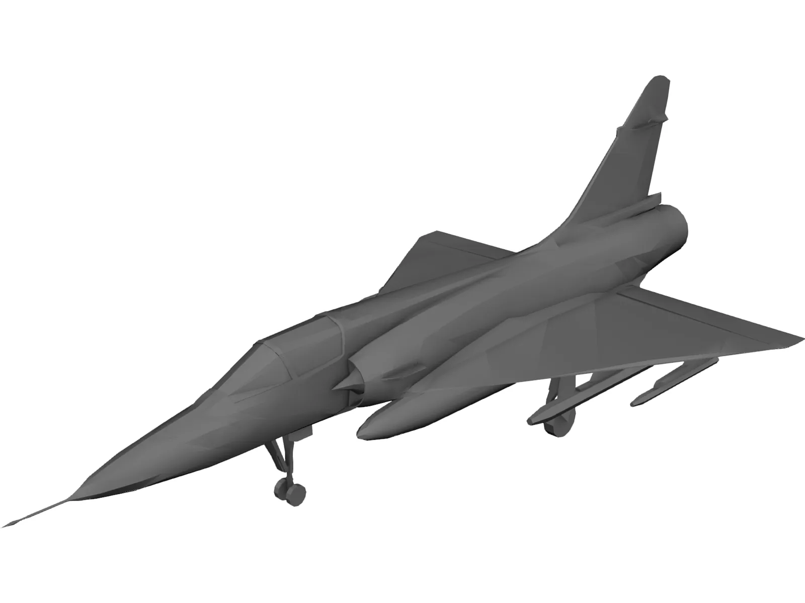 Dassault Mirage Delta 2000 3D Model main preview