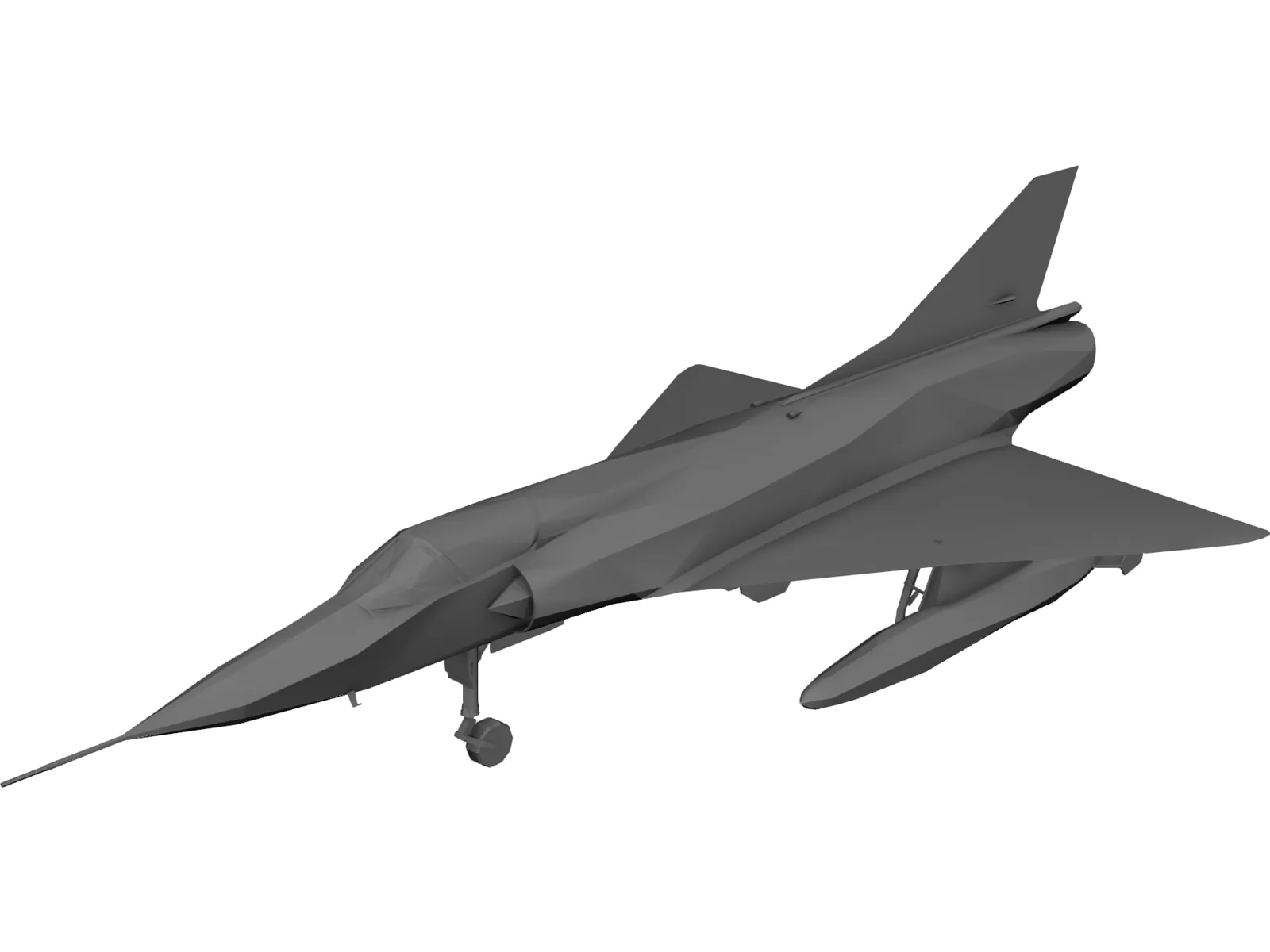 Dassault Mirage IIIC 3D Model main preview