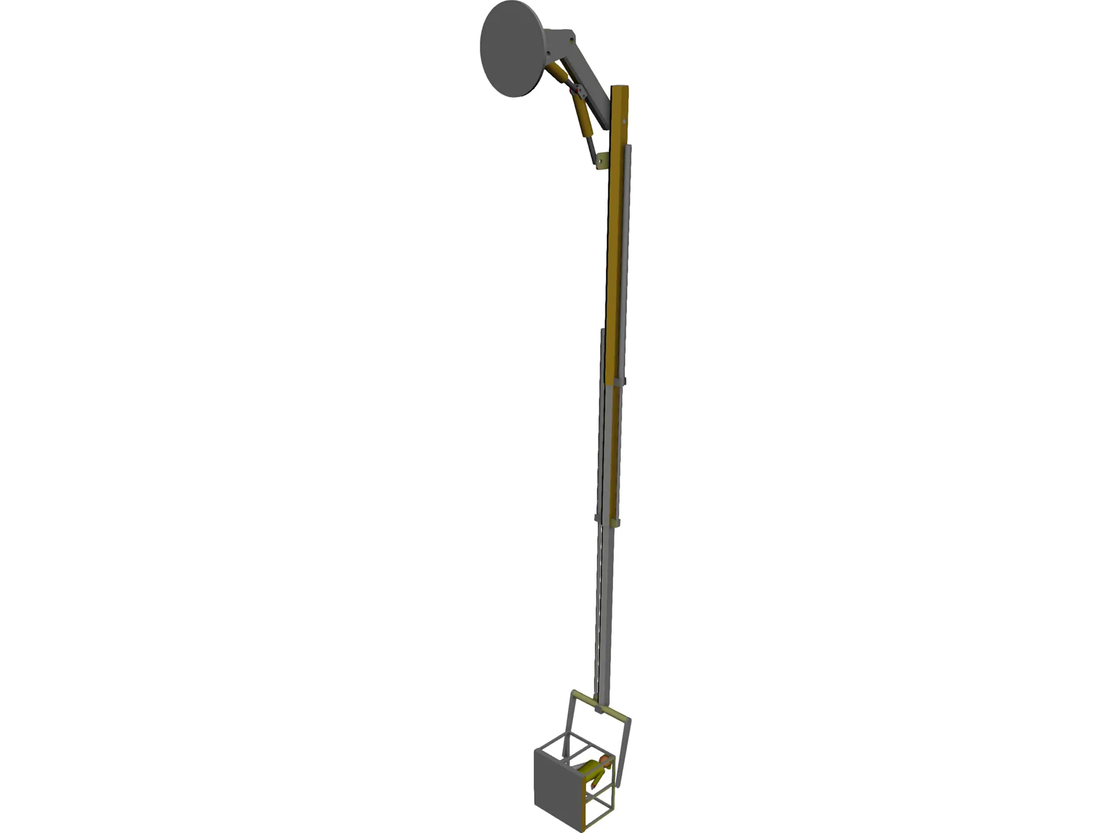 One Man Cherrypicker 3D Model main preview