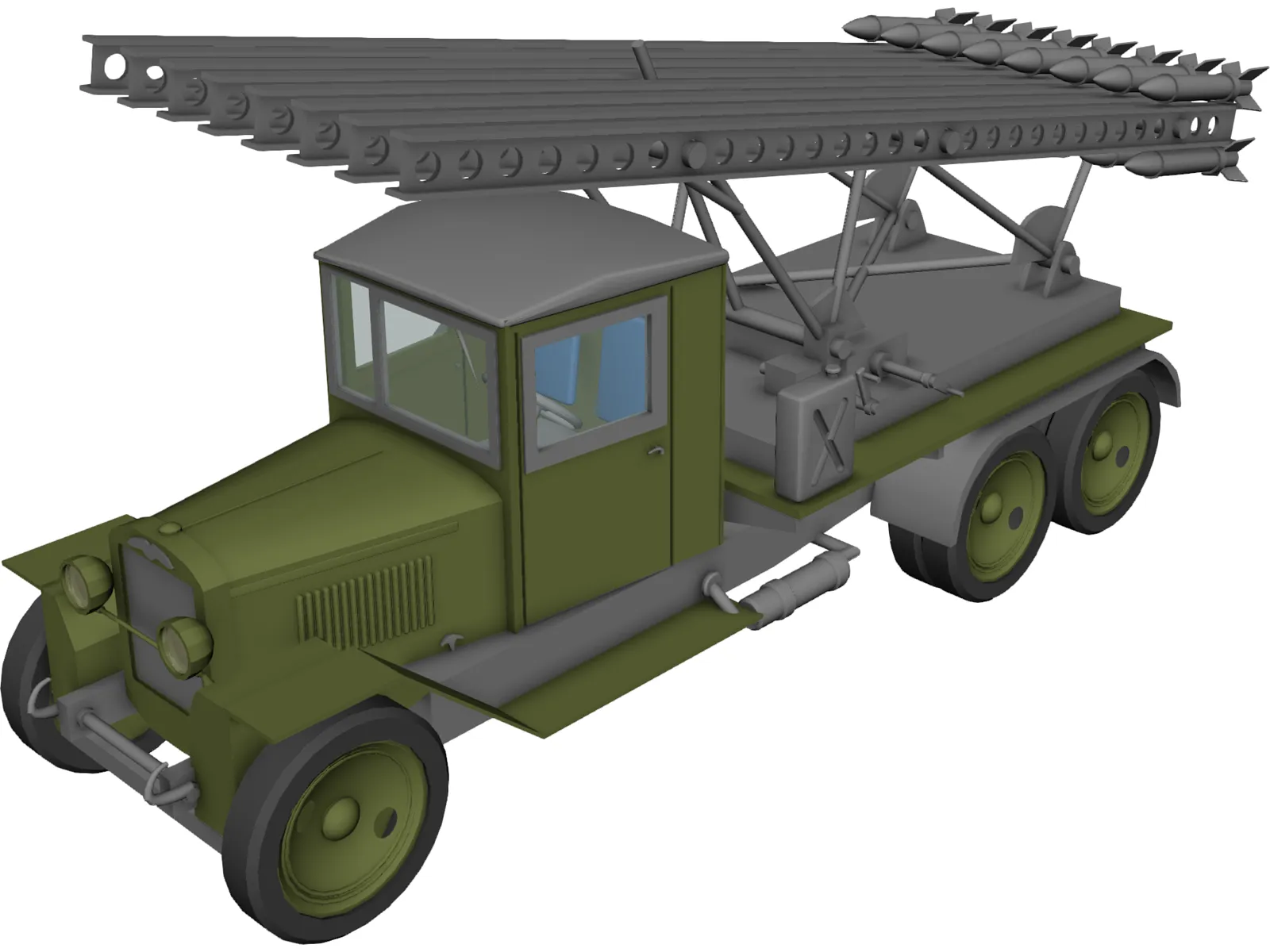 Katusha 3D Model main preview