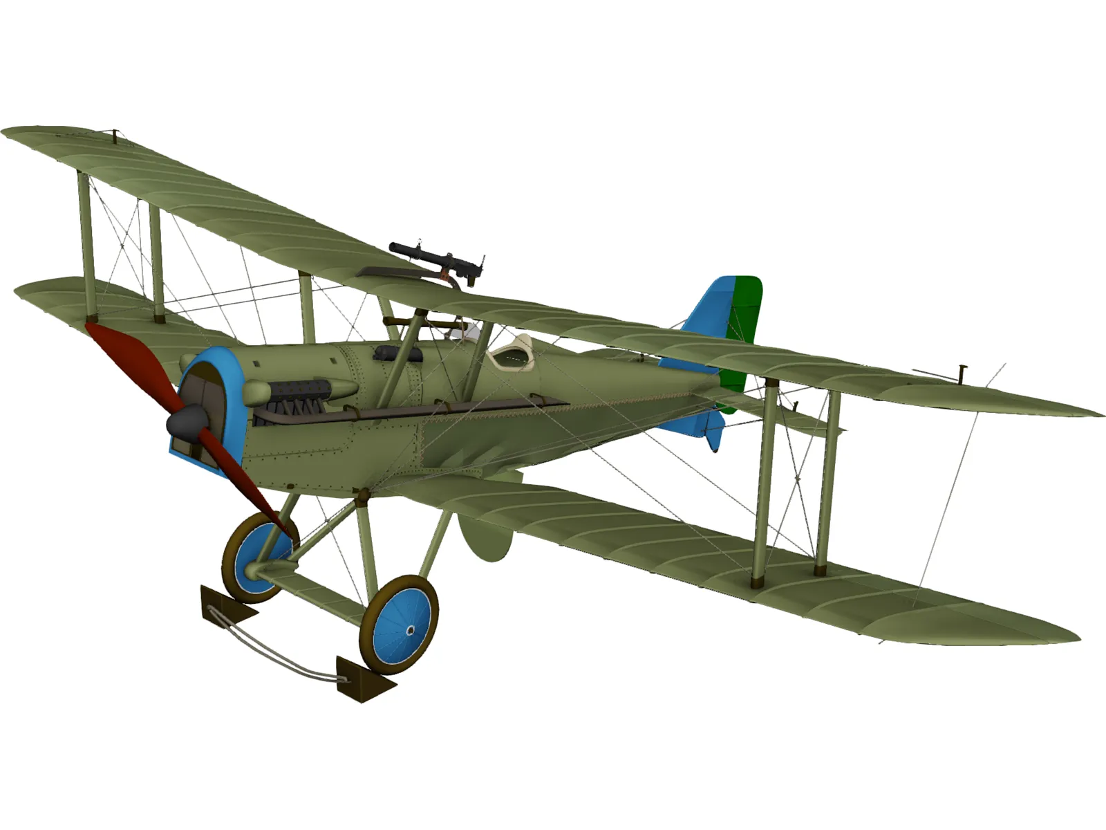 Royal Aircraft Factory S.E.5 (RAF) 3D Model main preview