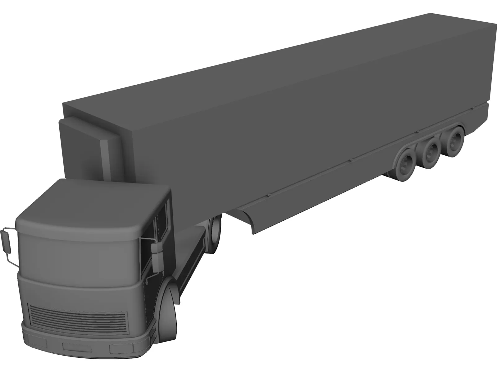 Truck 3D Model main preview