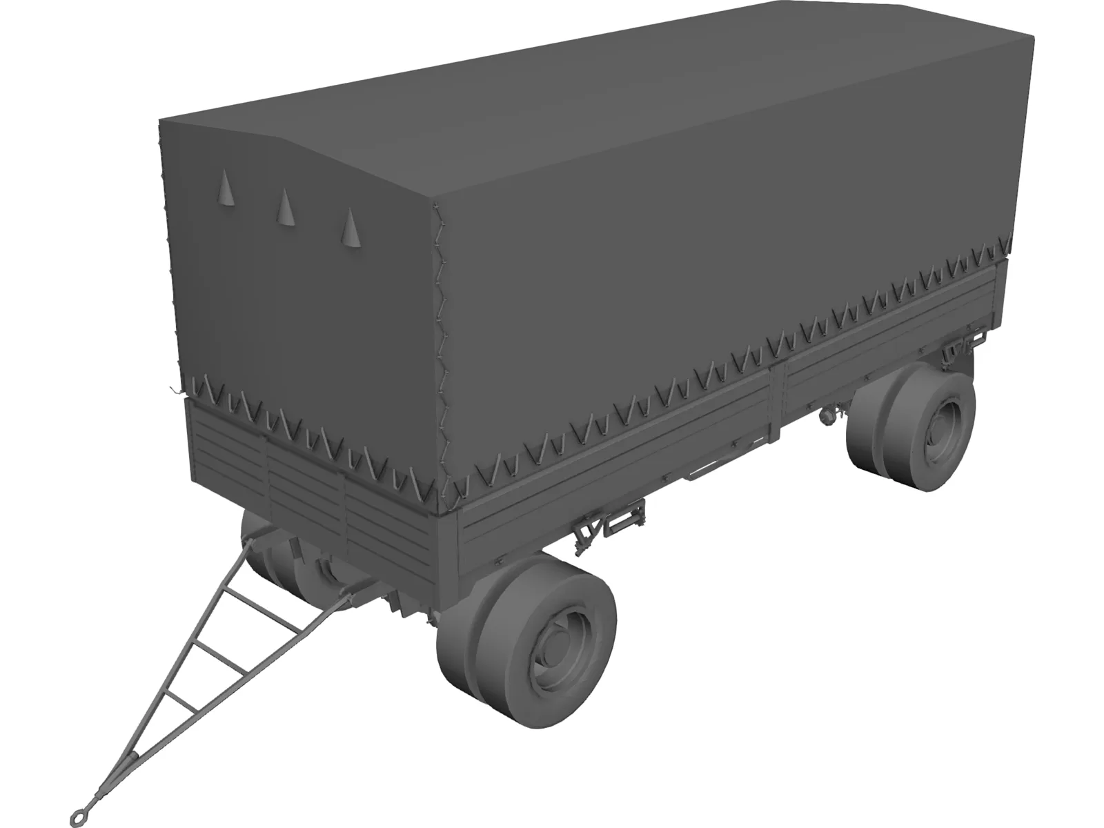 Trailer 3D Model main preview