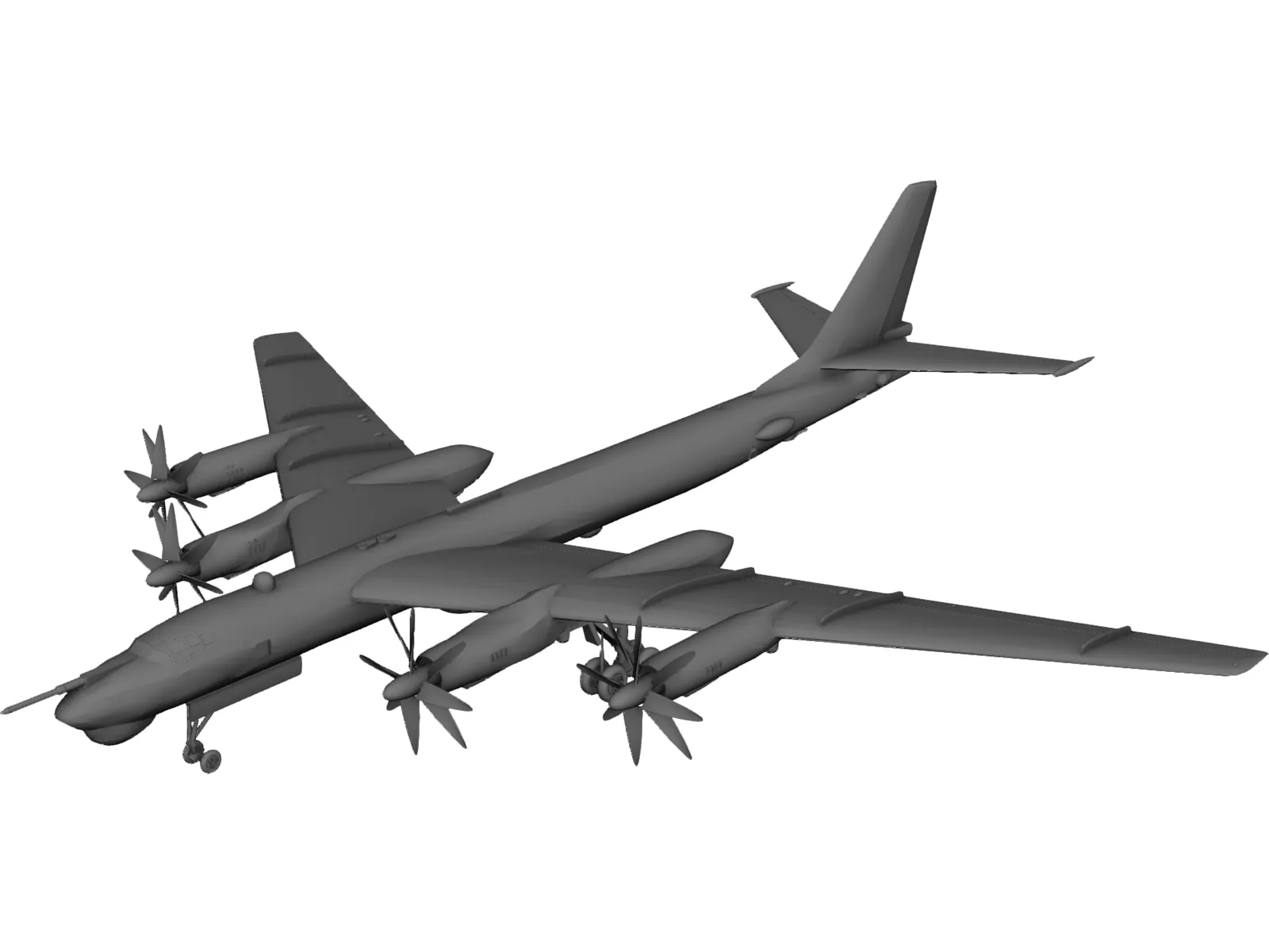 Tupolev Tu-95 Bear 3D Model main preview