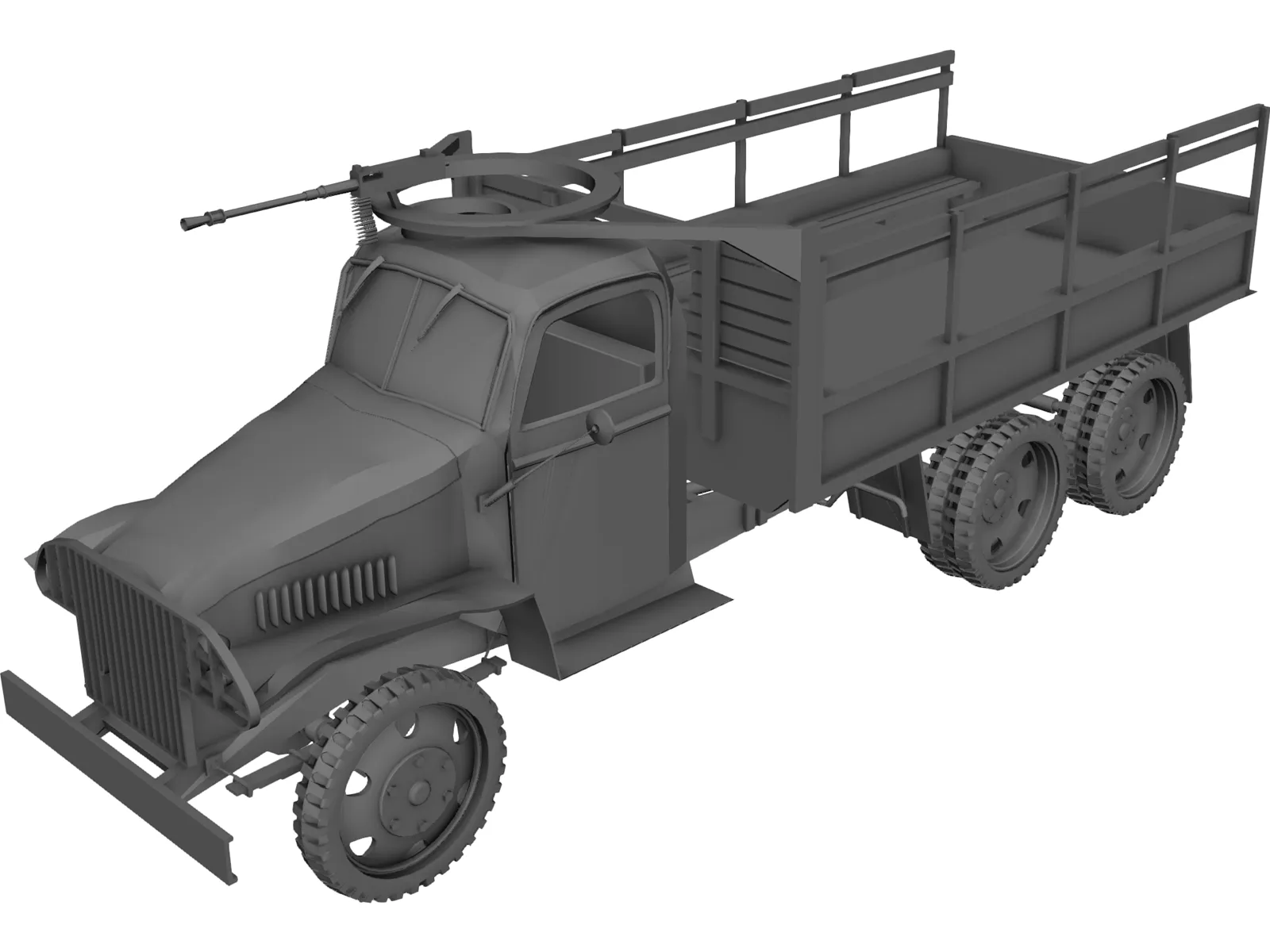 US Army Truck 3D Model main preview