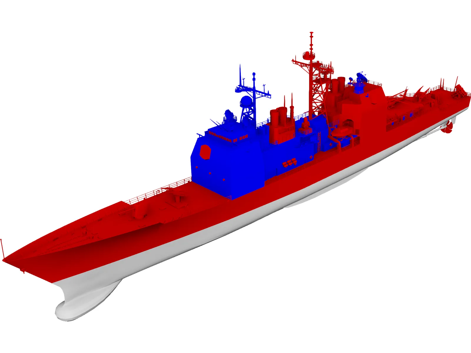 CG-49 Vincennes 3D Model main preview