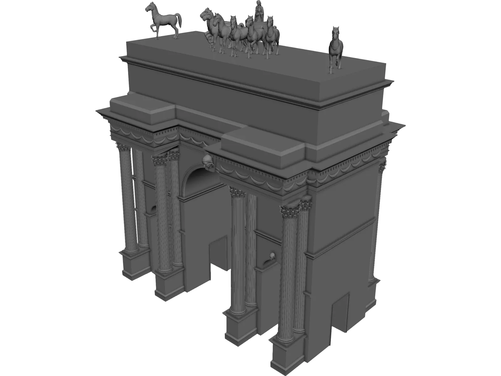 Arco de la Pieche 3D Model main preview