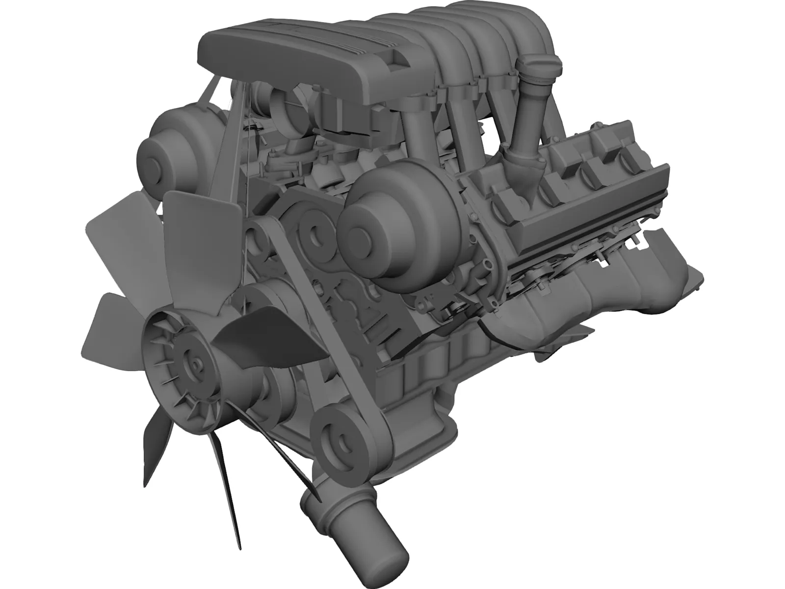 Toyota Tundra Engine (2000) 3D Model main preview