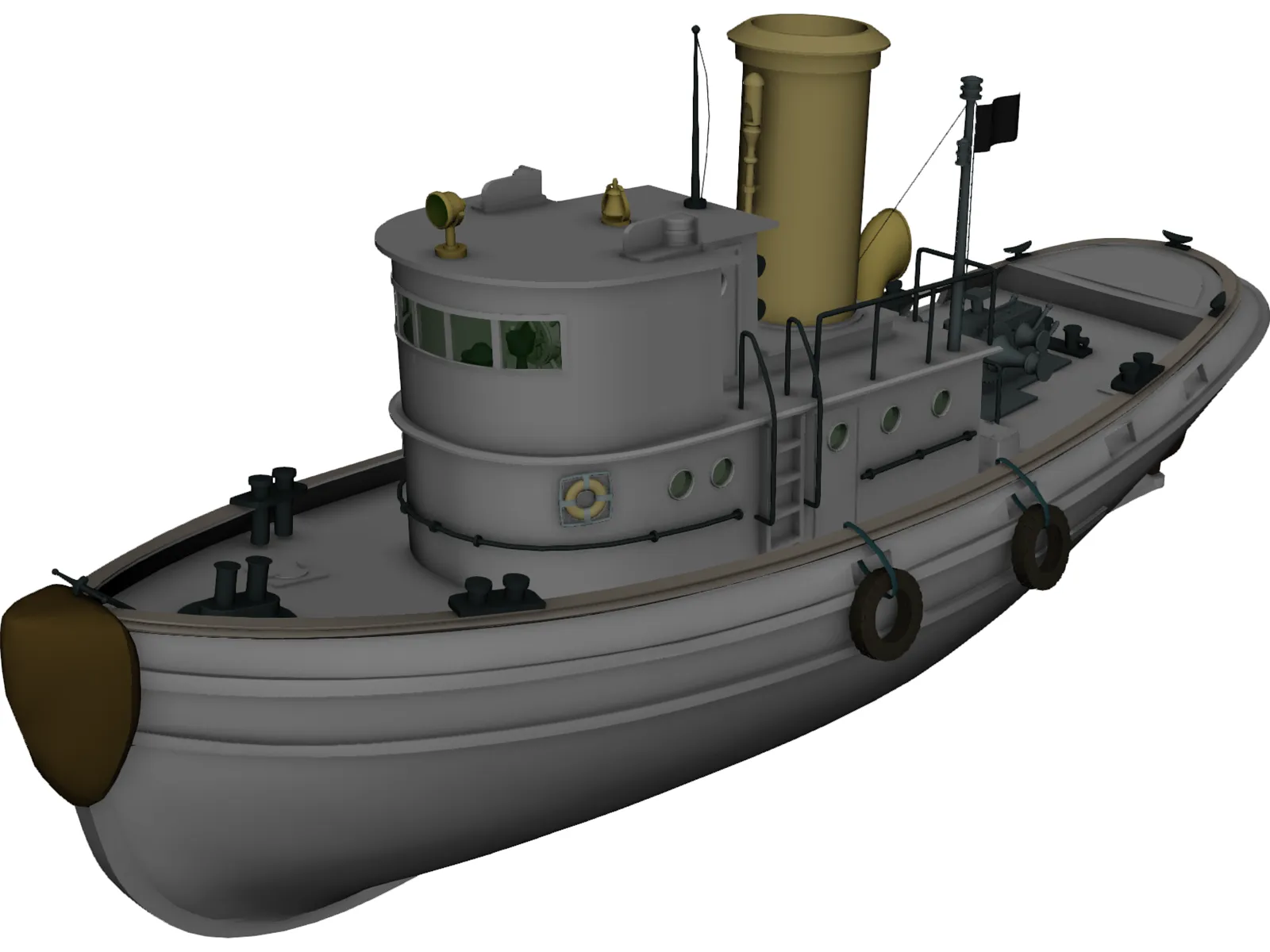 Coast Guard Tug 3D Model main preview