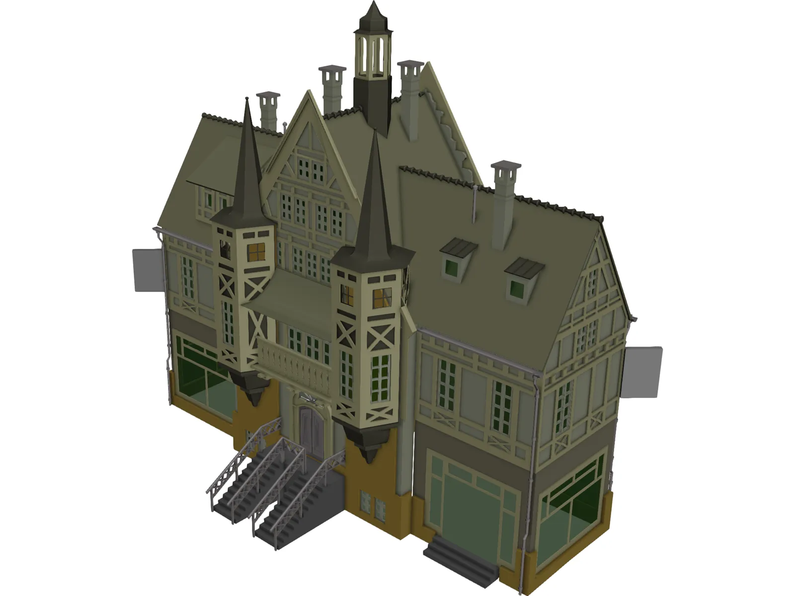 Hotel 3D Model main preview