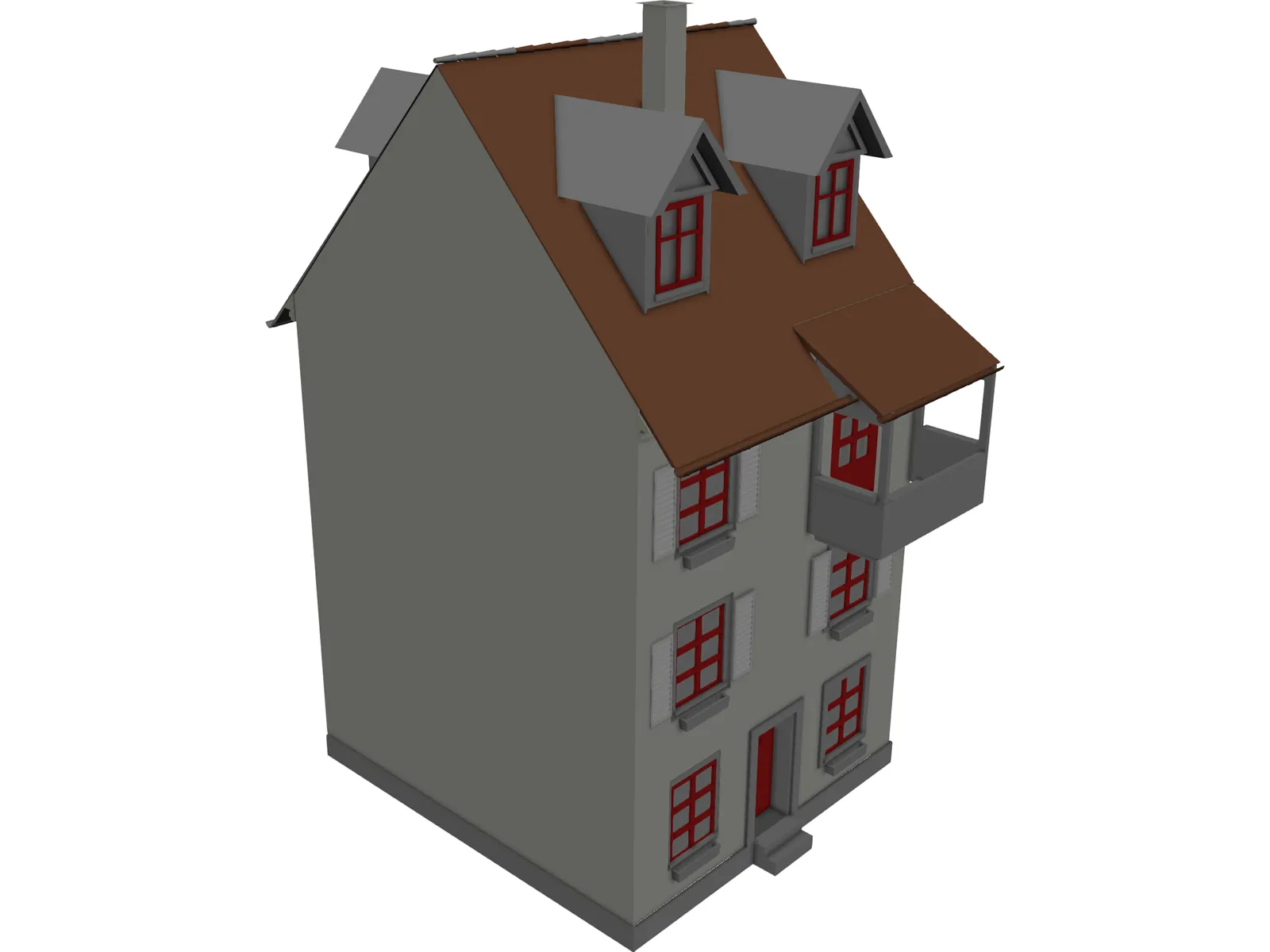 House 3D Model main preview