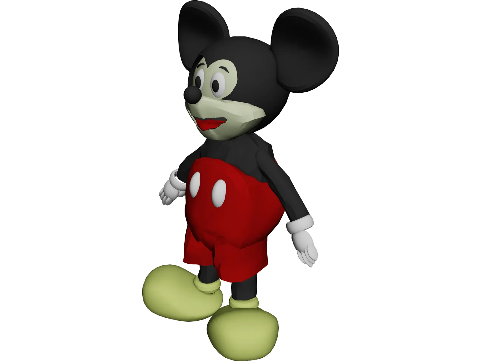 Mickey Mouse 3D Model main preview