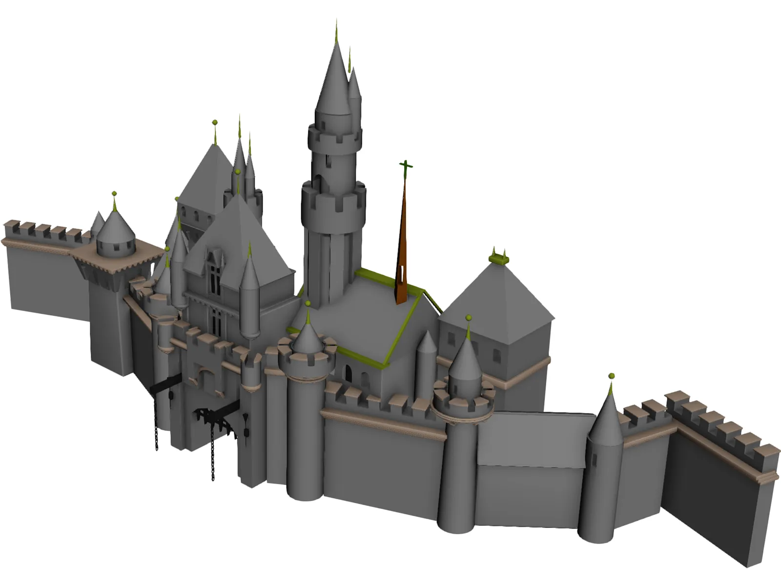 Disneyland 3D Model main preview
