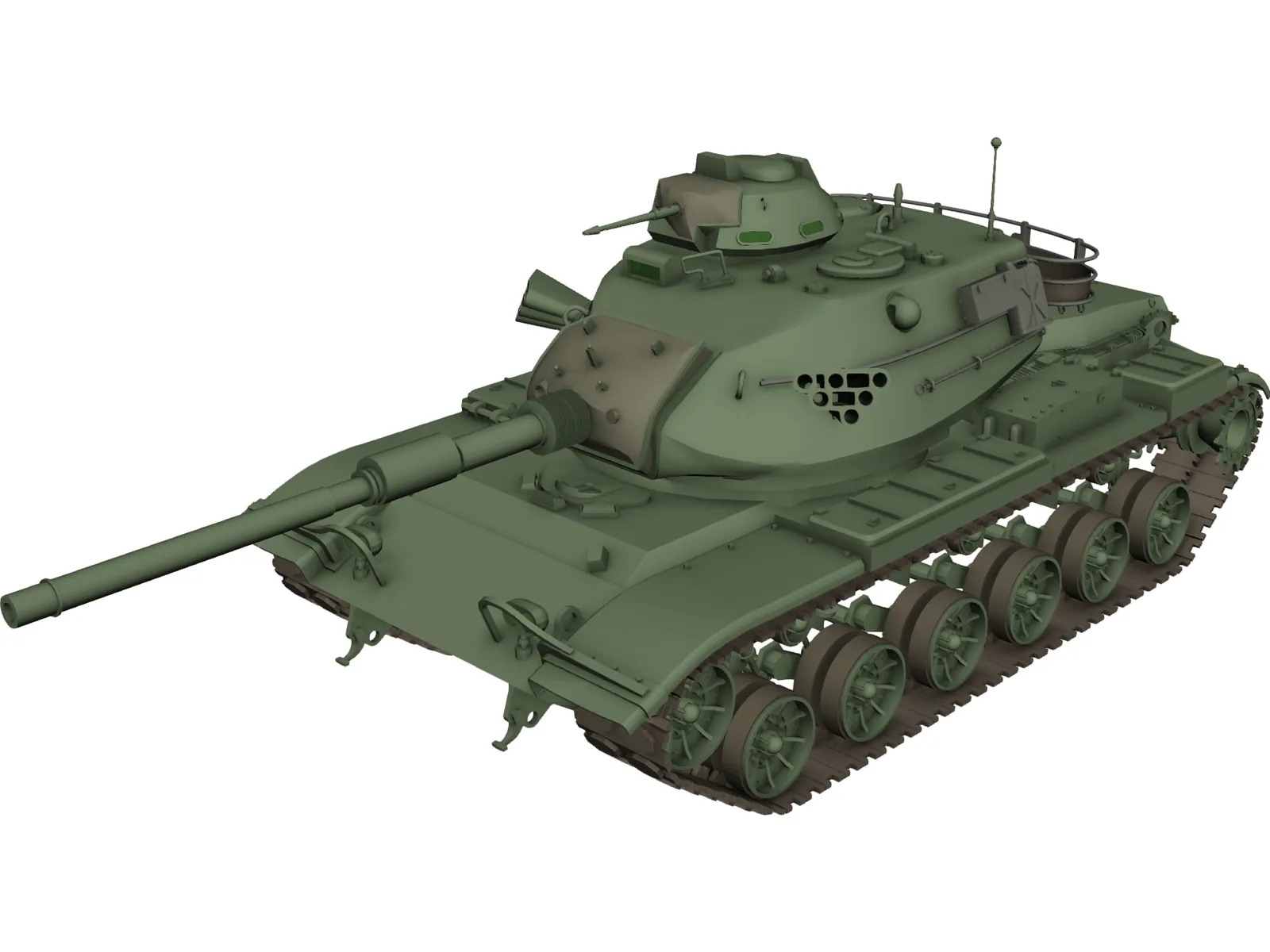 M60 A3 3D Model main preview